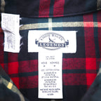 Eddie Bauer 90年代 フランネル ワークシャツ XL レッド チェック LEGENDS チェック ダブルポケット