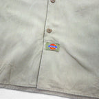 Dickies 半袖 ワークシャツ XL ベージュ ポリエステル コットン 胸ポケット ビッグサイズ ニカラグア製