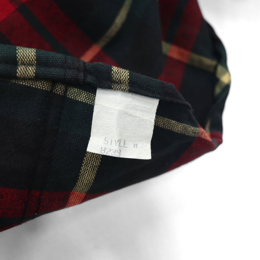 Eddie Bauer 90年代 フランネル ワークシャツ XL レッド チェック LEGENDS チェック ダブルポケット
