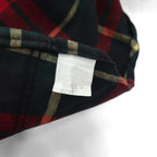 Eddie Bauer 90年代 フランネル ワークシャツ XL レッド チェック LEGENDS チェック ダブルポケット