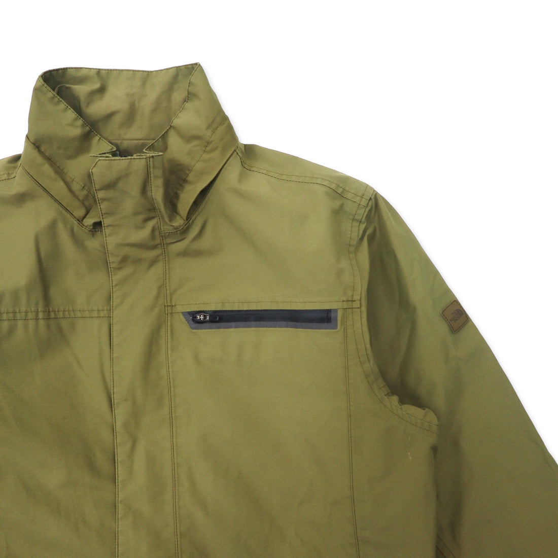 THE NORTH FACE Mountain Jacket L Khaki Nylon HYVENT Waterproof