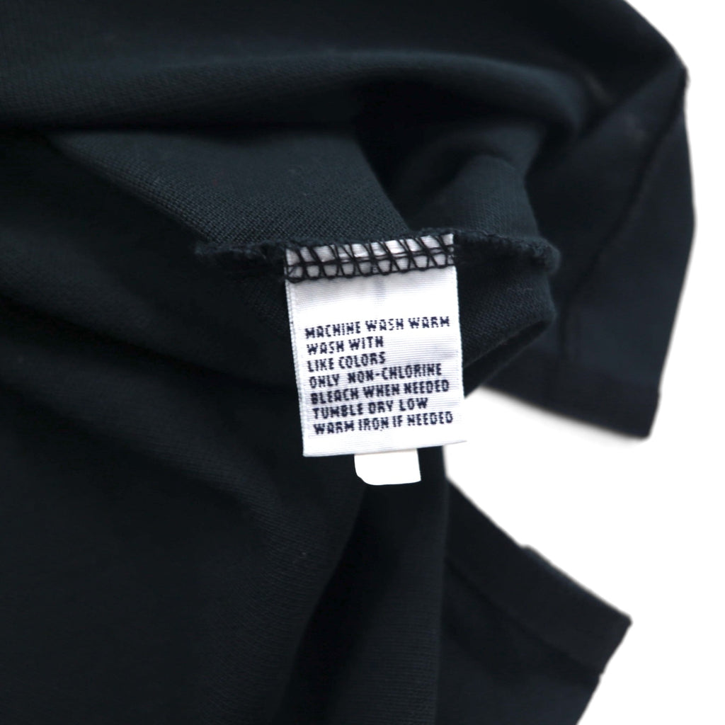 Polo by Ralph Lauren 90s Polo Shirt, Size M, Black, Cotton, Pique, Small Pony Embroidery, Made in Peru