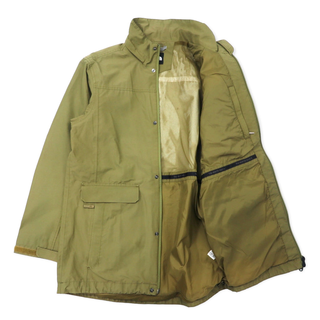 THE NORTH FACE Mountain Jacket L Khaki Nylon HYVENT Waterproof