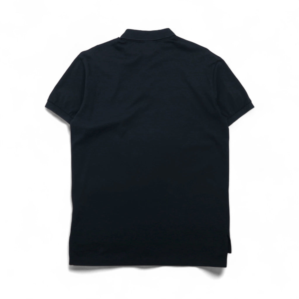 Polo by Ralph Lauren 90s Polo Shirt, Size M, Black, Cotton, Pique, Small Pony Embroidery, Made in Peru