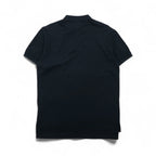 Polo by Ralph Lauren 90s Polo Shirt, Size M, Black, Cotton, Pique, Small Pony Embroidery, Made in Peru