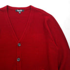 Vintage Knit Cardigan ニット カーディガン L レッド アクリル Vネック Cypress Links SPORTSWEAR