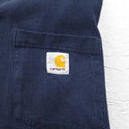carhartt ロングスリーブ Tシャツ ロンT L ネイビー ポケット付き ホンジュラス製