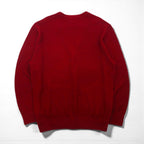 Vintage Knit Cardigan ニット カーディガン L レッド アクリル Vネック Cypress Links SPORTSWEAR