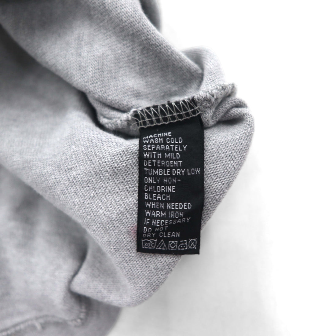 POLO JEANS Co. RALPH LAUREN 90s Arch Logo Ringer T-Shirt, Size XL, Gray, Embroidered Chainstitch Cotton