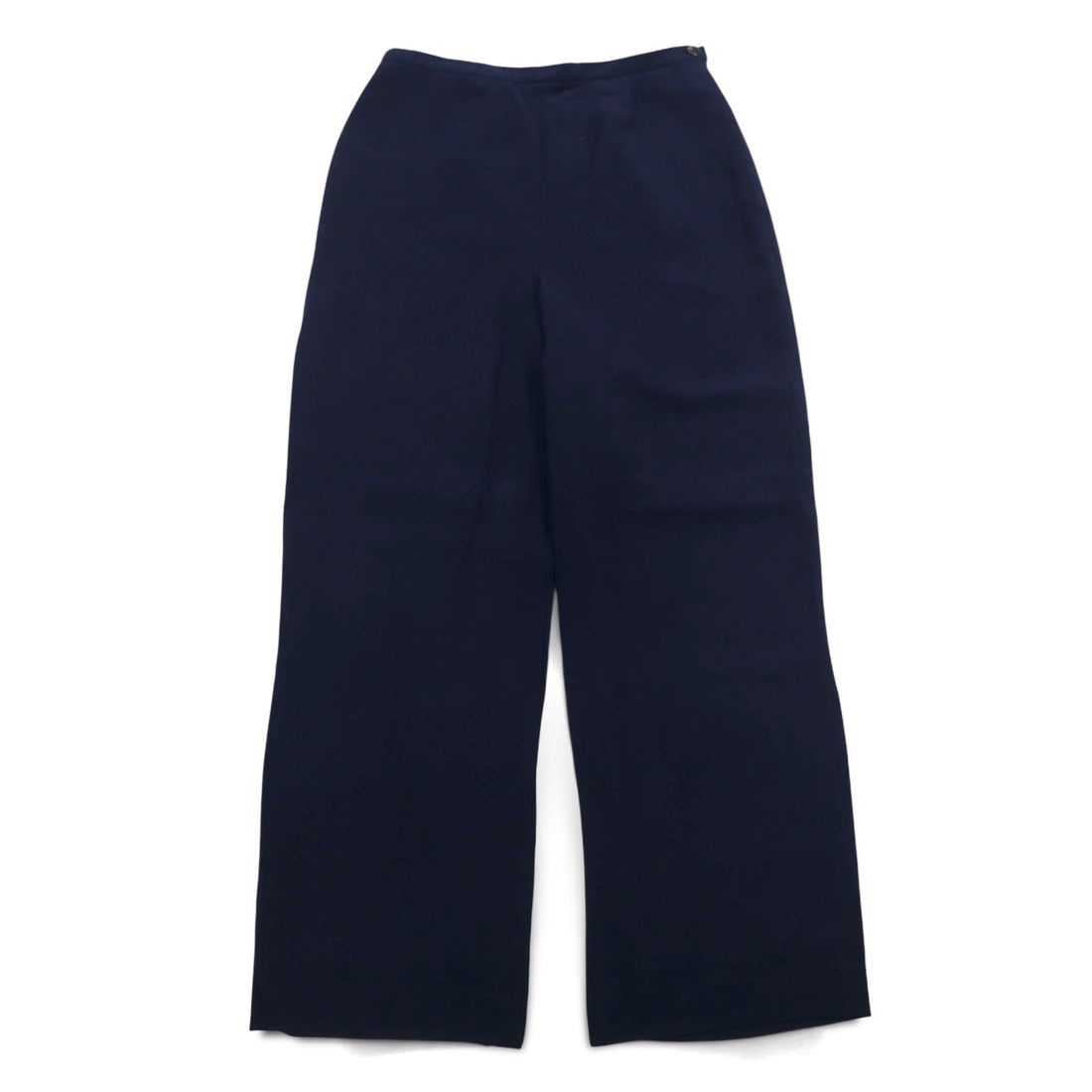 Burberrys 90s Wide Slacks Pants, Medium, Navy, Rayon