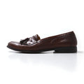 mezlan Spanish-made Quilted Tassel Loafers, Size 28cm, Brown Leather, SANTANDER