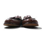 mezlan Spanish-made Quilted Tassel Loafers, Size 28cm, Brown Leather, SANTANDER