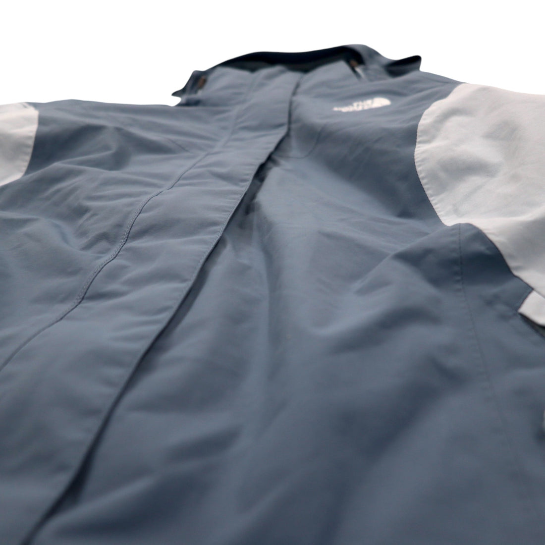THE NORTH FACE 3WAY Mountain Parka M Blue Nylon HYVENT Waterproof Breathable Fleece Liner Detachable Hood US Standard