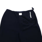 Burberrys 90s Wide Slacks Pants, Medium, Navy, Rayon