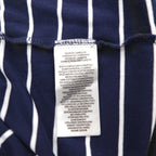 POLO RALPH LAUREN Striped Polo Shirt XL Navy Cotton Small Pony Embroidery