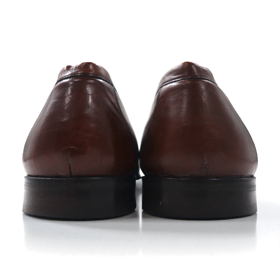 mezlan Spanish-made Quilted Tassel Loafers, Size 28cm, Brown Leather, SANTANDER