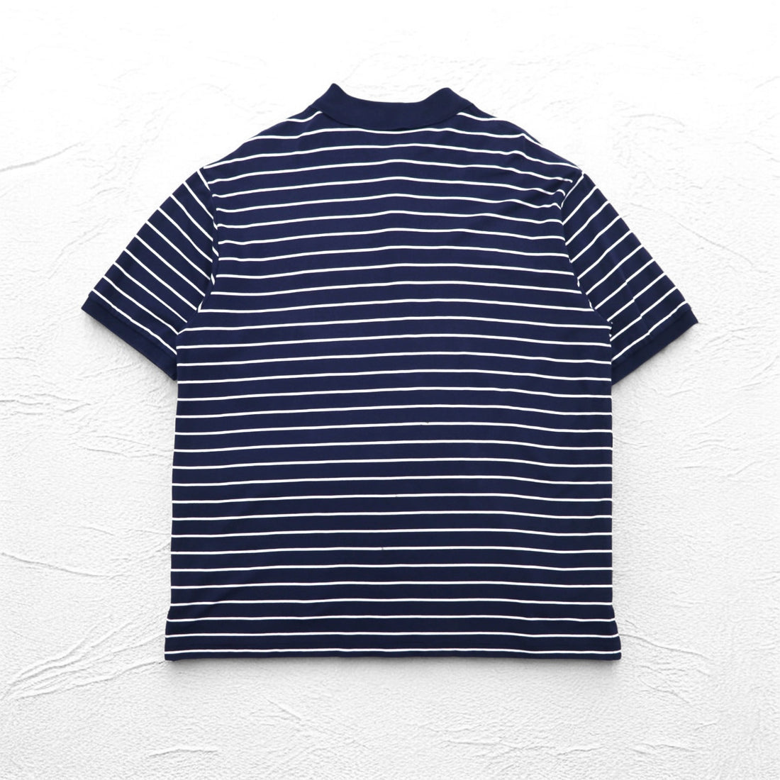 POLO RALPH LAUREN Striped Polo Shirt XL Navy Cotton Small Pony Embroidery