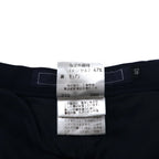 Burberrys 90s Wide Slacks Pants, Medium, Navy, Rayon