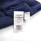 Brooks Brothers Merino Wool Knit V-Neck Vest, Large, Navy, Extra Fine Italian Merino