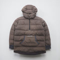 KITH × NANO UNIVERSE × 西川ダウン NAKAMEGURO QUARTER-ZIP PULLOVER CINDER プルオーバー ダウンジャケット S カンガルーポケット アノラック パーカー KH1080