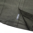 Eddie Bauer ドビー織 ボタンダウンシャツ L カーキ コットン 総柄 未使用品