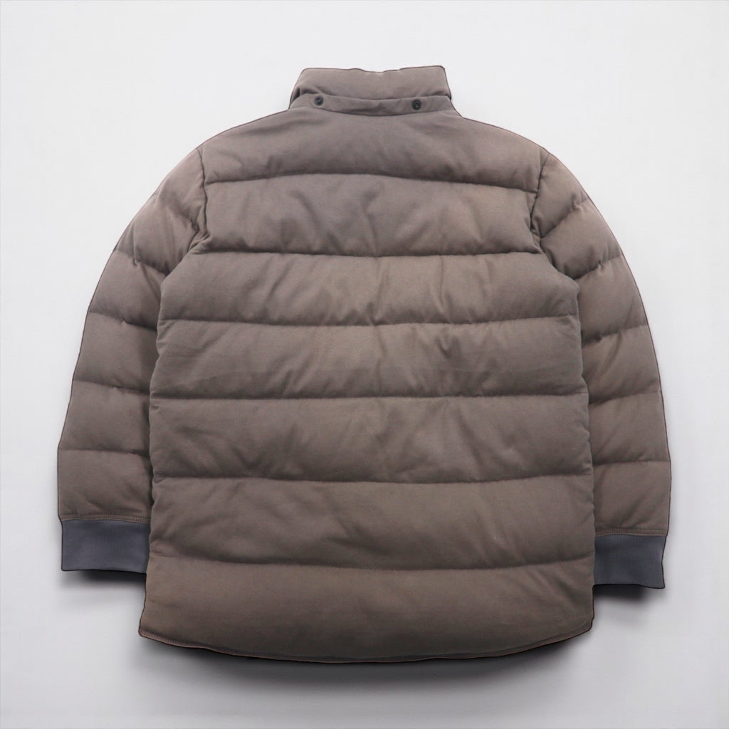KITH × NANO UNIVERSE × 西川ダウン NAKAMEGURO QUARTER-ZIP PULLOVER CINDER プルオーバー ダウンジャケット S カンガルーポケット アノラック パーカー KH1080