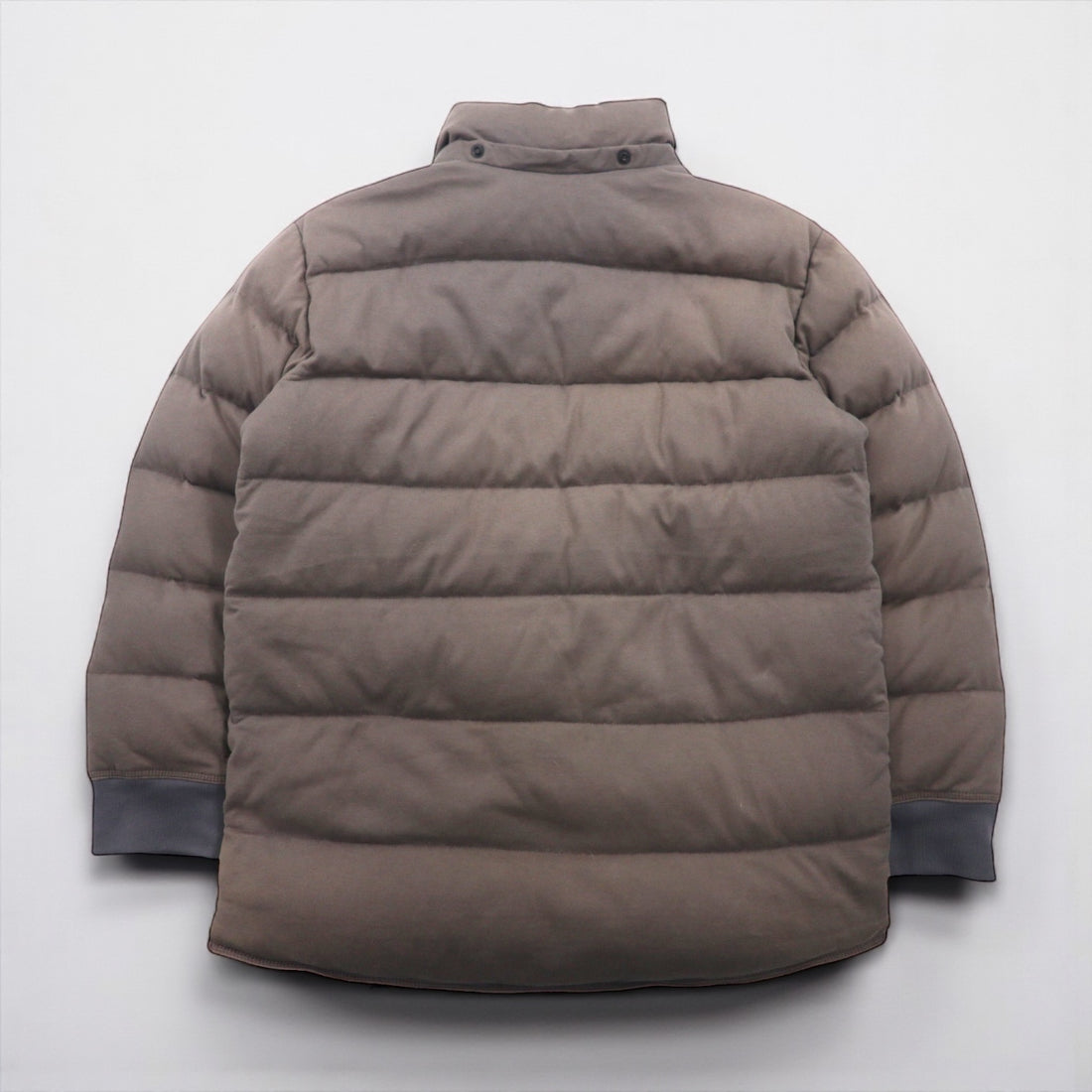 KITH × NANO UNIVERSE × 西川ダウン NAKAMEGURO QUARTER-ZIP PULLOVER CINDER プルオーバー ダウンジャケット S カンガルーポケット アノラック パーカー KH1080