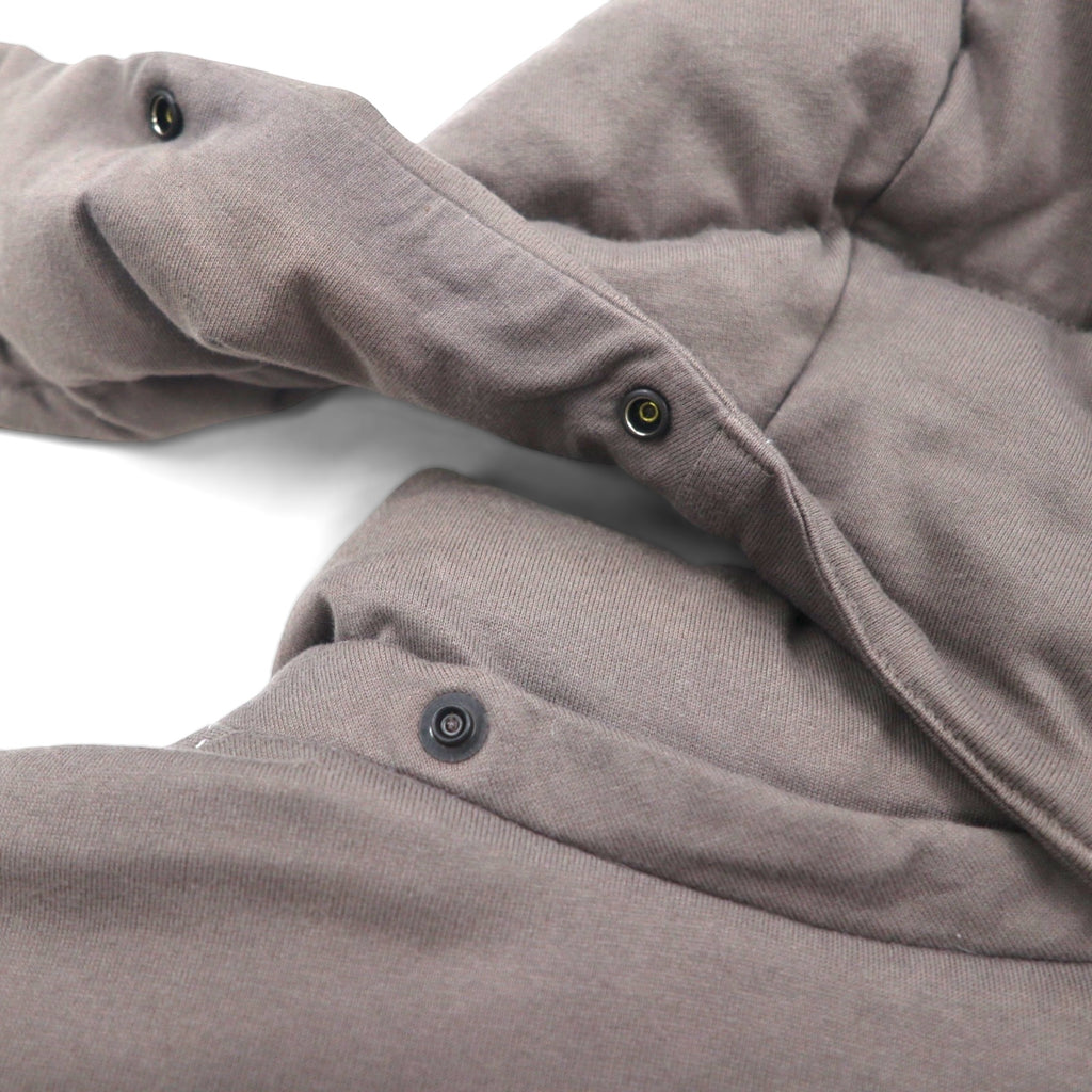 KITH × NANO UNIVERSE × 西川ダウン NAKAMEGURO QUARTER-ZIP PULLOVER CINDER プルオーバー ダウンジャケット S カンガルーポケット アノラック パーカー KH1080
