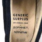 nonnative × SOPHNET. × GENERIC SURPLUS Wingtip Sneakers 28.5cm Navy Suede EP20
