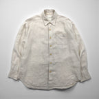 90s Vintage Linen Shirt, XL, Beige, Chest Pocket, Tommy Bahama