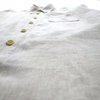 90s Vintage Linen Shirt, XL, Beige, Chest Pocket, Tommy Bahama