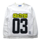 adidas originals ナンバリング プリント スウェット XS ホワイト メッシュ切り替え WINTER CREW SWEATSHIRT BS2626