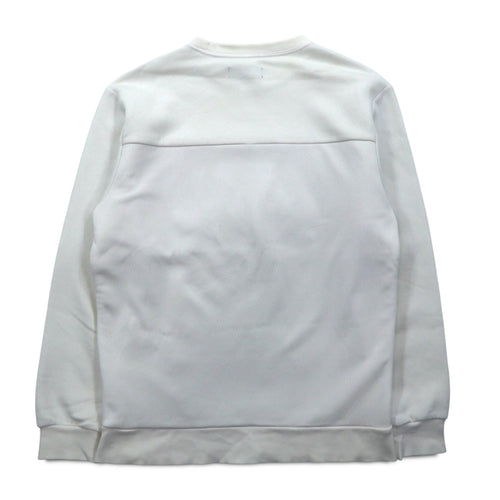 adidas originals numbering print sweatshirt XS white mesh switching WINTER CREW SWEATSHIRT BS2626