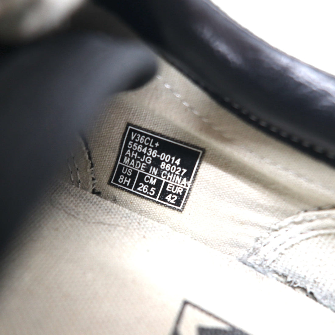 VANS オールドスクール OLD SKOOL DX スエード スニーカー 26.5cm ブラック キャンバス ガムソール V36CL+ 556436-0014