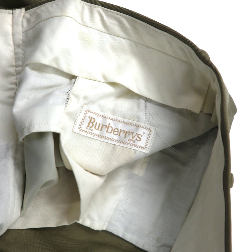 Burberrys Old Cotton Twill Chino Slack Pants 85 Beige Made in Japan