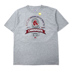 日本然リトテ-古着オンライン-majestic プリント Tシャツ L グレー コットン MLB 2007 WORLD SERIES 未使用品-majestic Print T-Shirt L Gray Cotton MLB 2007 WORLD SERIES Unused