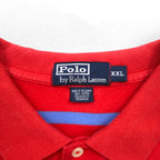 Polo by Ralph Lauren ボーダー ポロシャツ XXL ピンク コットン スモールポニー刺繍 スリランカ製