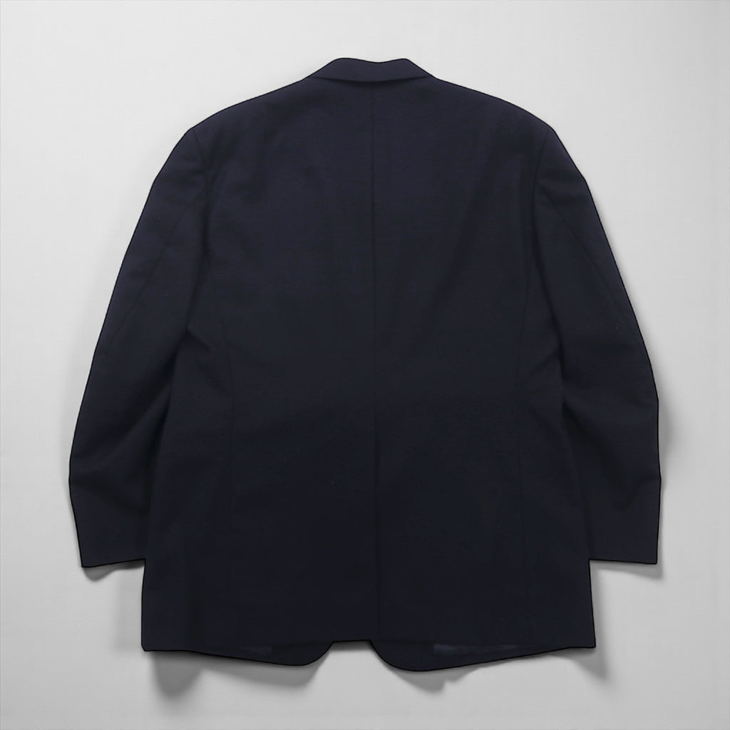 Polo Ralph Lauren 90s Navy Wool Two-Button Blazer, Size L, Gold Buttons
