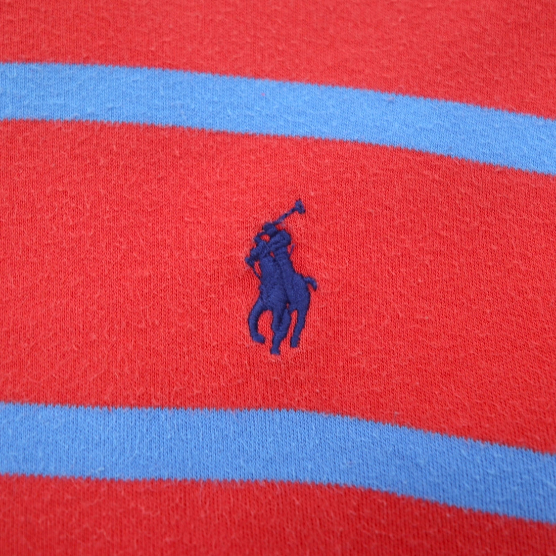 Polo by Ralph Lauren ボーダー ポロシャツ XXL ピンク コットン スモールポニー刺繍 スリランカ製