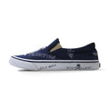 POLO RALPH LAUREN THOMPSON III-NE Slip-On Sneakers, Size 27cm, Navy Canvas with Embroidered Emblem