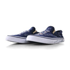 POLO RALPH LAUREN THOMPSON III-NE Slip-On Sneakers, Size 27cm, Navy Canvas with Embroidered Emblem