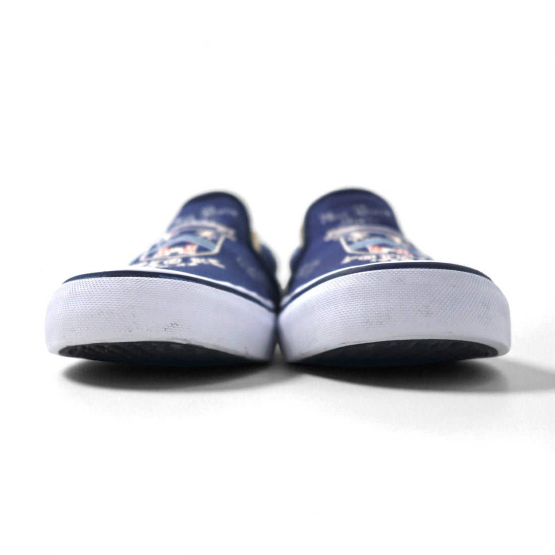 POLO RALPH LAUREN THOMPSON III-NE Slip-On Sneakers, Size 27cm, Navy Canvas with Embroidered Emblem