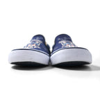 POLO RALPH LAUREN THOMPSON III-NE Slip-On Sneakers, Size 27cm, Navy Canvas with Embroidered Emblem