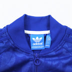 adidas originals ATP型 ハワイ スーパースター トラックジャケット ジャージ S ブルー 総柄 ハイビスカス トレフォイルロゴ 3ストライプ Z47787