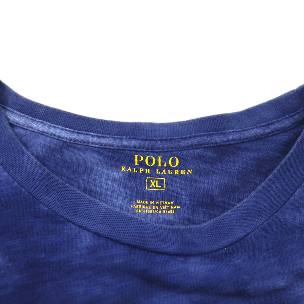 POLO RALPH LAUREN Tie-Dye Print T-Shirt, XL, Blue, Cotton