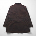 Barbour イギリス製 Utility Mac ユーティリティマック オイルドジャケット XL ブラウン 襟コーデュロイ ベルト付き L1502