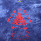 POLO RALPH LAUREN Tie-Dye Print T-Shirt, XL, Blue, Cotton