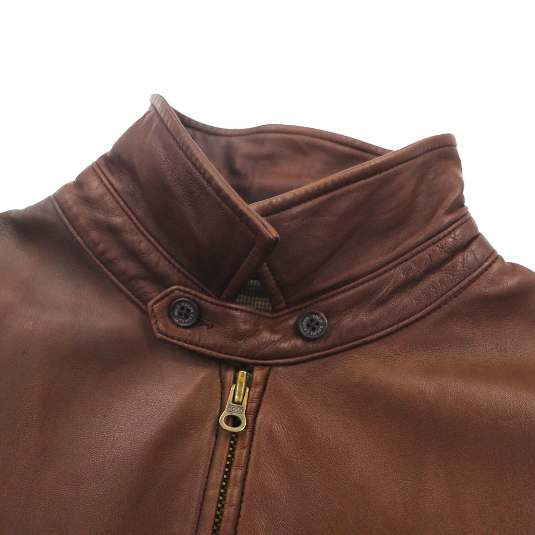 Polo Ralph Lauren 90s Leather Jacket, Swing Top, Size 2XL, Small Pony Embroidery, Zip-Up Harrington