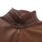 Polo Ralph Lauren 90s Leather Jacket, Swing Top, Size 2XL, Small Pony Embroidery, Zip-Up Harrington
