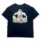 HARLEY DAVIDSON ロゴプリント Tシャツ XL ブラック コットン Hanes BEEFY-T ビッグサイズ THUNDER TOWER